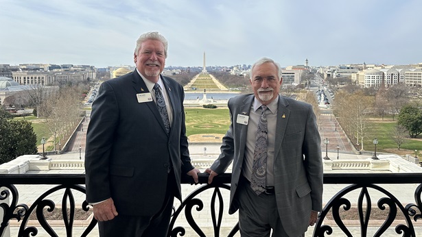 First Vice Chairman Carl Harris and Second Vice Chairman Buddy Hughes on Capitol Hill
